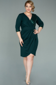 Robe de Soirée Grande Taille Courte Émeraude ABK1325