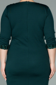 Robe de Soirée Grande Taille Courte Émeraude ABK1325