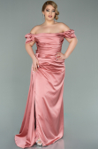 Robe De Soirée Grande Taille Satin Longue Pelure D'oignon ABU1626