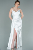 Robe de Soirée Longue Blanc ABU361