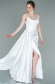 Robe de Soirée Longue Blanc ABU361