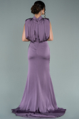 Robe De Soirée Satin Longue Lavande ABU2133