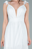 Robe de Soirée Longue Blanc ABU2307