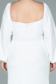 Robe de Soirée Grande Taille Longue Blanc ABU2292