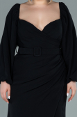 Robe de Soirée Grande Taille Longue Noir ABU2292