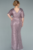 Robe de Soirée Grande Taille Longue Poudre ABU2309