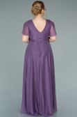 Robe de Soirée Grande Taille Longue Lilas ABU2310