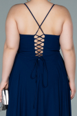 Robe De Soirée Grande Taille Longue Bleu Marine ABU1324