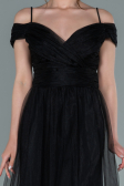 Robe de Soirée Longue Noir ABU2336