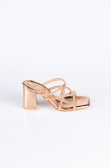 Chaussons de Soirée à Talon Avec Mirroir Rose AB1074