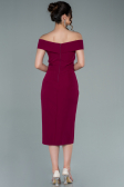Robe de Cérémonie Midi Prune ABK1393