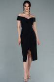 Robe de Cérémonie Midi Noir ABK1393