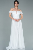 Robe de Soirée Longue Blanc ABU2351