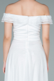 Robe de Soirée Longue Blanc ABU2351
