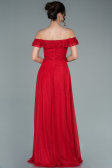 Robe de Soirée Longue Rouge ABU2351