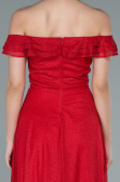 Robe de Soirée Longue Rouge ABU2351