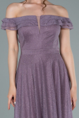 Robe de Soirée Longue Lavande ABU2351