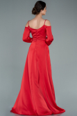 Robe de Soirée Longue Satin Rouge ABU2339