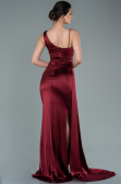 Robe de Soirée Longue Rouge Bordeaux ABU2373
