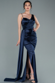 Robe de Soirée Longue Bleu Marine ABU2373