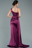 Robe de Soirée Longue Prune ABU2373