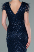 Robe de Soirée Longue Bleu Marine ABU881
