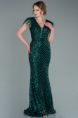 Robe de Soirée Longue Émeraude ABU881