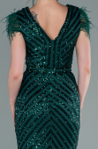 Robe de Soirée Longue Émeraude ABU881