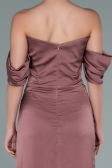 Robe de Cérémonie Midi Satin Vison ABK1404