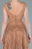Robe de Soirée Longue Or ABU2418