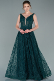 Robe de Soirée Longue Émeraude ABU2418