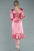 Robe de Cérémonie Midi Satin Pelure D'oignon ABK1409