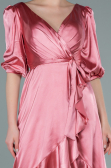 Robe de Cérémonie Midi Satin Pelure D'oignon ABK1409