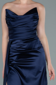Robe de Soirée Longue Bleu Marine ABU370