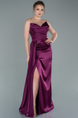 Robe de Soirée Longue Prune ABU370