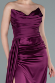 Robe de Soirée Longue Prune ABU370