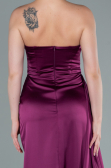 Robe de Soirée Longue Prune ABU370