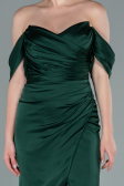 Robe de Cérémonie Midi Satin Émeraude ABK1404