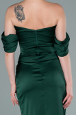 Robe de Cérémonie Midi Satin Émeraude ABK1404
