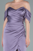 Robe de Cérémonie Midi Satin Lilas ABK1404