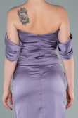 Robe de Cérémonie Midi Satin Lilas ABK1404