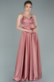 Robe de Soirée Longue Satin Pelure D'oignon ABU2375