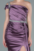 Robe de Soirée Longue Satin Lavande ABU2363
