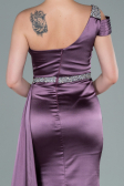 Robe de Soirée Longue Satin Lavande ABU2363
