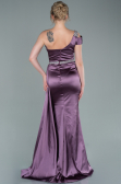 Robe de Soirée Longue Satin Lavande ABU2363