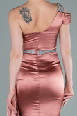 Robe de Soirée Longue Satin Pelure D'oignon ABU2363