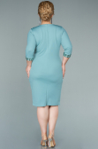 Robe De Soirée Grande Taille Courte Turquoise ABK1325