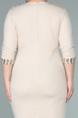Robe De Soirée Grande Taille Courte Or ABK1325