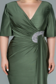 Robe Grande Taille Longue Kaki ABU2441