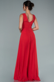 Robe de Cérémonie Mousseline Rouge DS1300